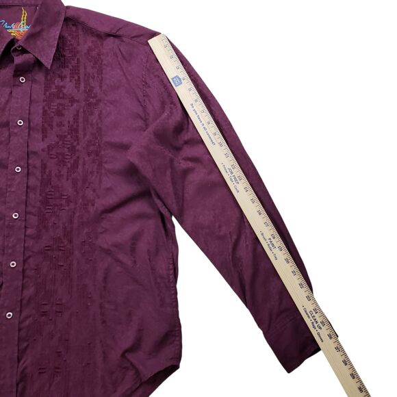 Robert Graham Shirts Mens 2XL Paisley Embroidered Long Sleeve Button Up - Picture 6 of 8